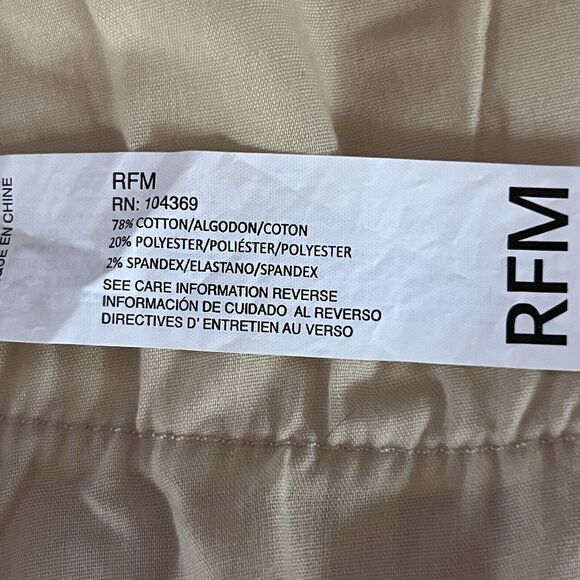 NWT RFM MIA Raw Hem Bootcut Cropped Jeans Tummy Control Off White Size 16 NEW - Picture 10 of 16